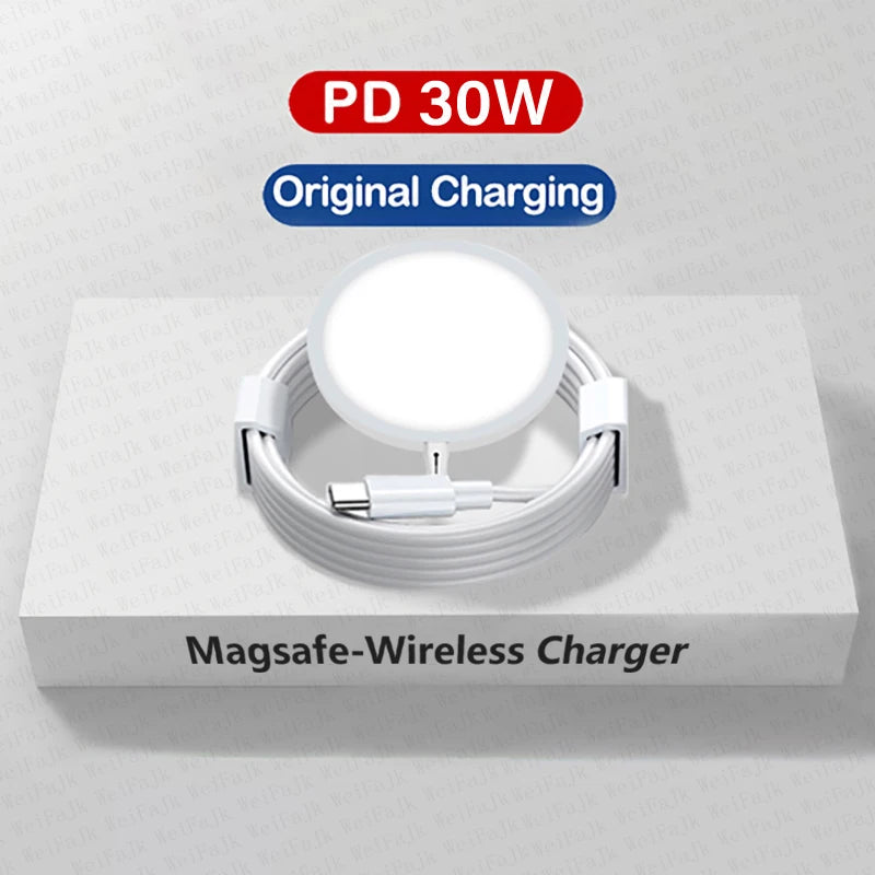 For Apple Magsafes Original Wireless Charger For iPhone Charging Type C Lightning Cable