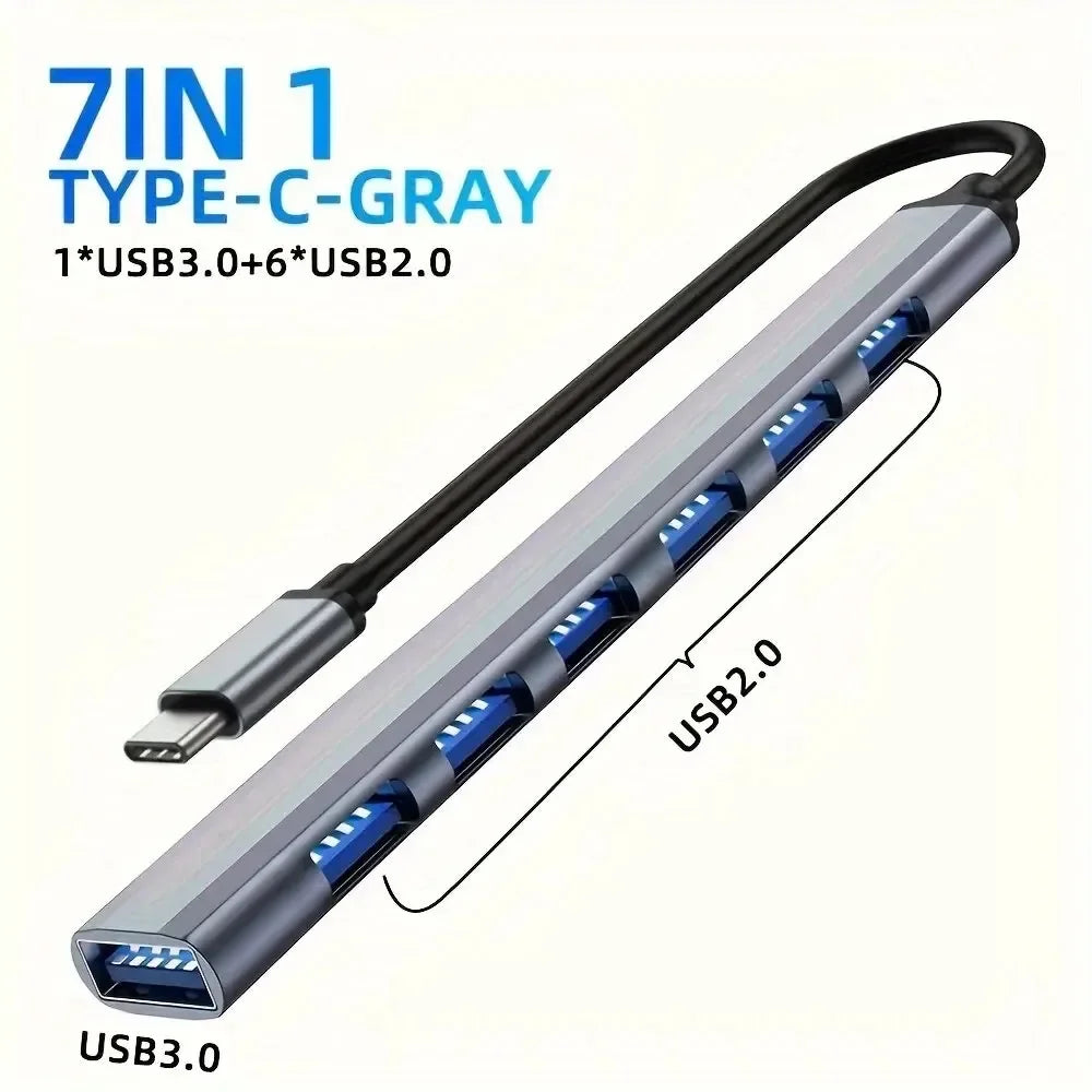 Usb 8 In 1 Type C  To 4k HdTV Hub Adapter With Sd Tf Rj45 Card Reader Pd Fast Charge For Macbook Notebook Computer